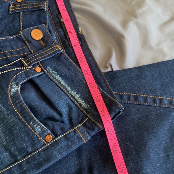 Sneak Peek low rise, wide legs Jean dark color - Picture 6 of 14